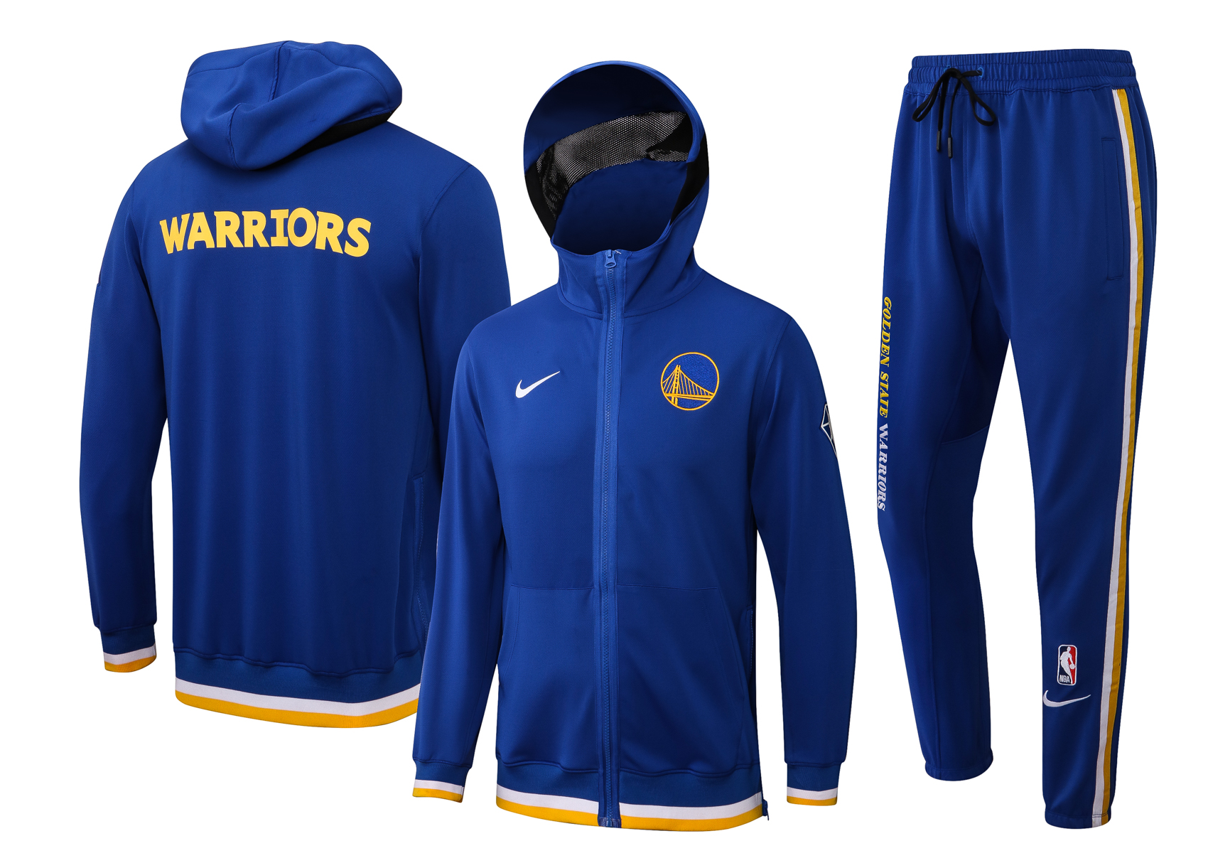 Men Golden State Warriors blue  2024 NBA Nike Training suit->golden state warriors->NBA Jersey